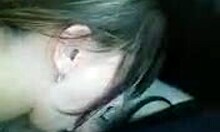 i sucked my ex gf's cock in the car, it was so hot