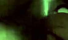 girlfriend gobbles boyfriends big balls in pov blowjob. brunette amateur couple in homemade oral fun.