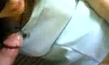 Amateur Cutie in Glasses Devours Boyfriend's Hard Shaft