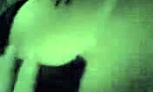 The naughty Russian cutie strips and shows her ass to her best friends on the bed.