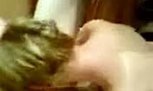 i suck cock with hair pulling and ball licking in homemade oral