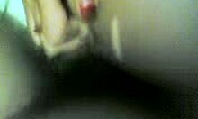 Alluring brunette enjoys intimate moments with her partner in private homemade setting