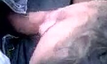 amateur girlfriend sucks boyfriend's thick cock outdoors in pov