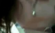 Sweetie deepthroats cock in homemade video!