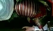 Sexy arabian hottie exhibitionist sucks boyfriend's cock in public homemade blowjob scene.