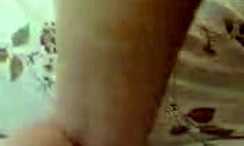 In the bedroom, the amazing amateur ex-girlfriend shows off her shaved pussy and ass