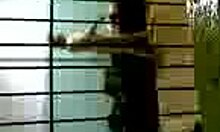 Imprisoned amateur babe showing her tits and ass in prison 😈