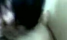 damn, this Russian teen rocks a hot amateur threesome