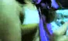 I saw this Indian babe getting fingered by two guys in a home made clip.