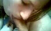 blonde girlfriend whispers, 'suck my pussy before drilling it'