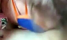 Blindfolded Blonde Feels Intense Pleasure Sucking Big Cock