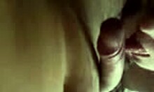 girlfriend gobbles boyfriends big balls in pov blowjob. brunette amateur couple in homemade oral fun.