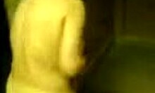 mature slut feels exposed cleaning naked at home