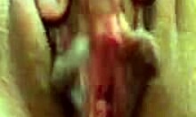 Girlfriend secretly fingering clit in naughty homemade close-up