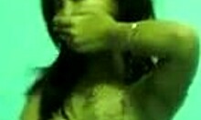 petite amateur girlfriend showing her hot body with small tits and nipples