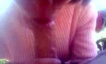 I showd my girlfriend how to suck bfs cock proper in public outdoor.