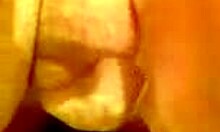 Girlfriend gags on boyfriend's small 18+ cock deep