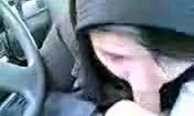 Amateur Emo Girlfriend Sucks Cock In Car