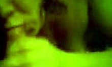 pretty black haired girlfriend gobbles big cock 😏