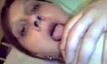 Attractive Brunette Girlfriend Uses Dildo On Webcam