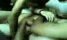 I saw this Indian babe getting fingered by two guys in a home made clip.