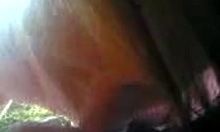 I showd my girlfriend how to suck bfs cock proper in public outdoor.