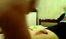 ravishing platinum blonde blows dudes big cock