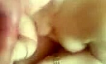 glamorous mature wife enjoys intimate moment with husband