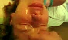 Obedient Girlfriend Receives Facial Treatment At Home