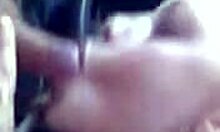 cute brunette with blue eyes demonstrates exceptional blowjob skills in pov