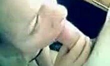 Adorable teen 18+ blonde sucking her boyfriends cock