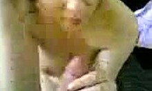 Chubby Brunette With BIG TITS Sucking Cock Hard in POV Action