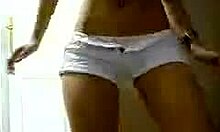 Cute young webcam whore teases with her perfect body while dancing sensually