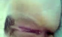 dude, just filmed stretching my girlfriend’s hairy pussy real wide!