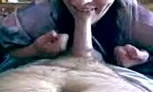 The slutty girlfriend choked on her boyfriend's boner in POV