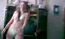 Adorable Young Slut Dances And Strips In Pigtails At Home!