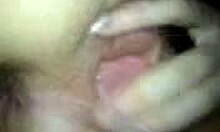 Horny slut spreads ass and fingers herself