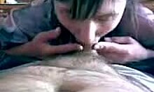 The slutty girlfriend choked on her boyfriend's boner in POV