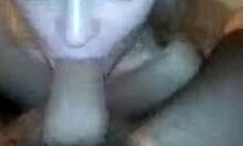 my ugly blonde girlfriend sucks my cock