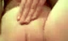 chubby brunette teen relaxes alone at home