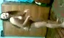 Chubby young slut strips and teases naked