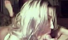 Blonde Girlfriend Blows Man Hard!