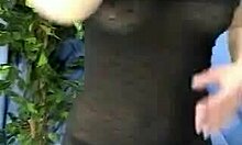 Blonde Teen Wears See-Through Shirt On Webcam