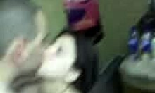 Slutty Brunette Girlfriend Kisses And Sucks Her Man Passionately