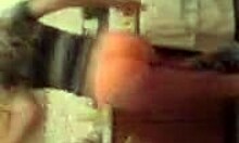 Teen Girl Stripping And Teasing In Kitchen On Webcam