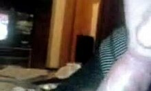 Kinky girl munches on cock in close-up while being filmed, intriguing contrast