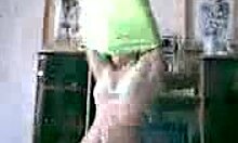 Adorable Young Slut Dances And Strips In Pigtails At Home!