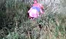 Short Haired Brunette Exhibitionist In Nature With Boyfriend