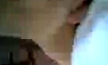 two guys spit roasting a brunette slut on the table?