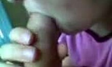 hey, see this young teen sucking boyfriend's cock skillfully in pov